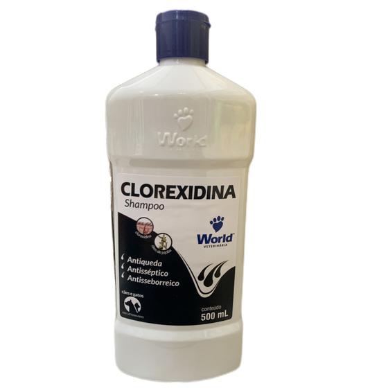 Imagem de Shampoo Clorexidina 500 Ml Antiqueda, Antisseborreico e Antisseptico