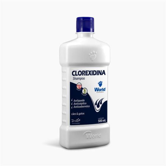 Imagem de Shampoo Clorexidina Dugs 500 Ml Antiqueda, Antisseborreico e Antisseptico - World