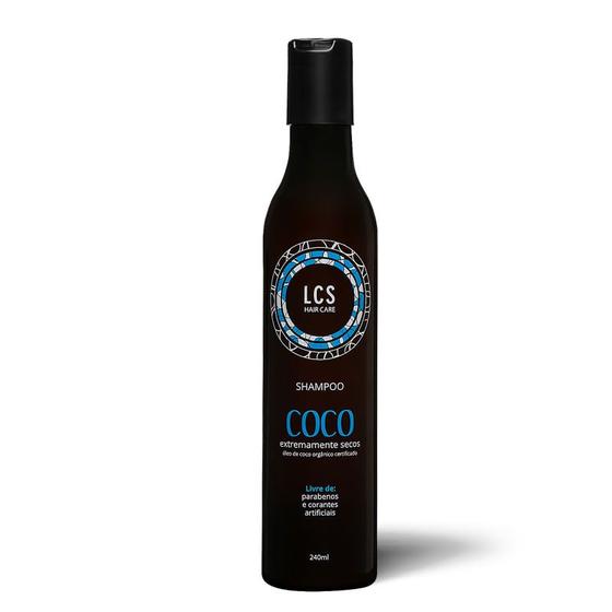 Imagem de Shampoo Coco Lcs Para Tratamento de Cabelos Ressecados 240 ml