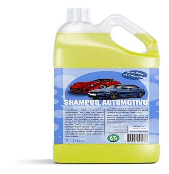 Shampoo Com Cera De Carnaúba Automotivo 5l Alto Rendimento Menor preço em Shampoo Com Cera De Carnaúba Automotivo 5l Alto Rendimento
