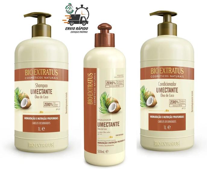 Imagem de Shampoo + Cond + Finalizador Coco Umectante Bio Extratus