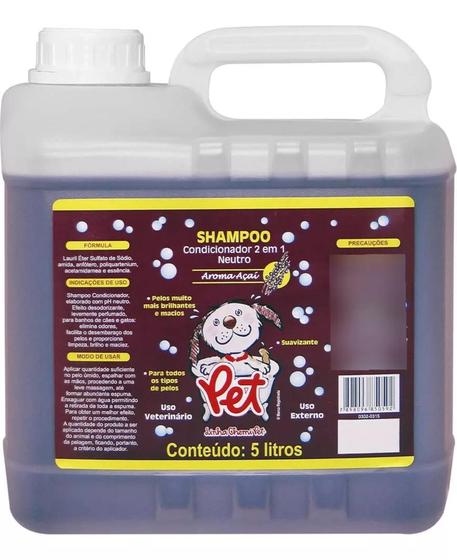 Imagem de Shampoo Condicionador 2 Em 1 Aroma Açai 5 Litros Chemitec