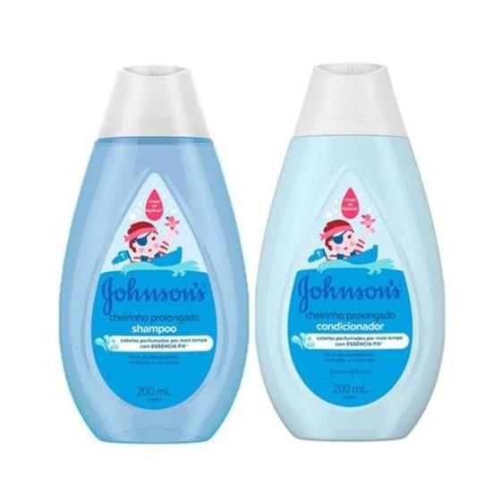 Shampoo + Condicionador 200ml Cheirinho Prolongado Kit Johnson's Baby