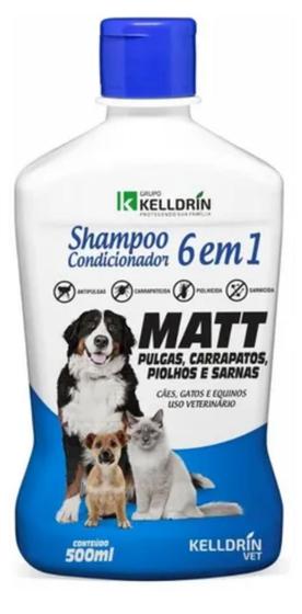 Imagem de Shampoo condicionador 6 em 1 keldrin - sarnicida cães e gatos