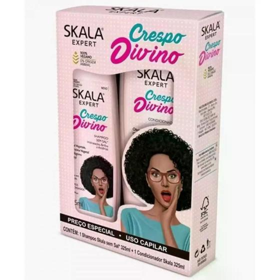 Imagem de Shampoo+Condicionador Crespo Divino 650Ml Skala