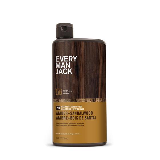 Imagem de Shampoo + Condicionador Every Man Jack Amber + Sandalwood 720ml