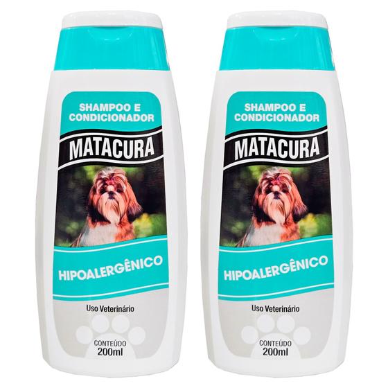 Imagem de Shampoo Condicionador Hipoalergenico Matacura 200ml 2Un