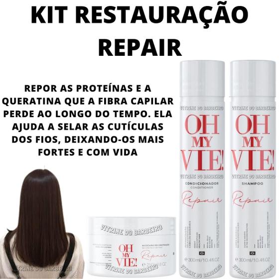 Imagem de Shampoo Condicionador + Máscara De Tratamento Reparação Top!