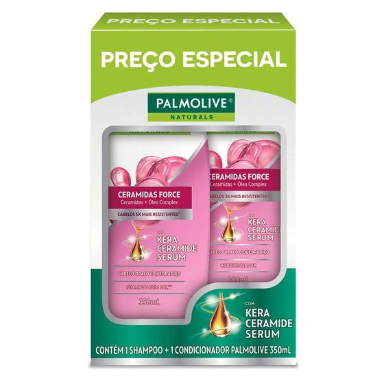 Imagem de Shampoo + Condicionador Palmolive Naturals Ceramidas Force 350ml Cada