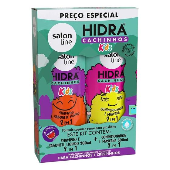 Imagem de Shampoo + Condicionador Salon Line Kids Hidra Cachinhos 300ml