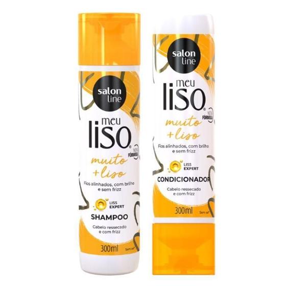 Imagem de Shampoo + Condicionador Salon Line Muito + Liso 300Ml