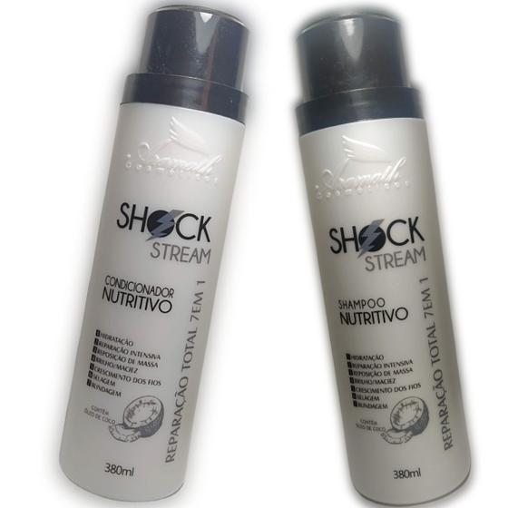 Imagem de Shampoo Condicionador Shock Stream 7x1 Aramath Cosméticos