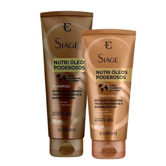 Imagem de Shampoo + Condicionador Siage Eudora Nutri Óleos Poderosos