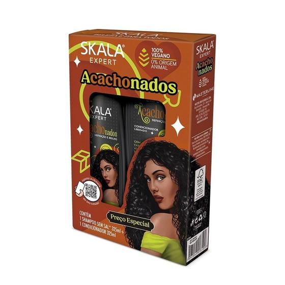 Imagem de Shampoo + Condicionador Skala Acachonados Definição e Brilho 325ml