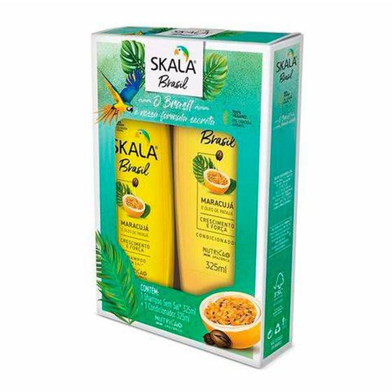 Shampoo + Condicionador Skala Maracujá e Óleo de Patauá 325ml cada Menor preço em Shampoo + Condicionador Skala Maracujá e Óleo de Patauá 325ml cada
