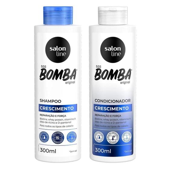 Imagem de Shampoo + Condicionador Sos Bomba Crescimento 300Ml