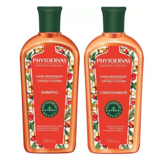 Shampoo+Condicionador Super Restauração PhytoErvas 250ml - Kit Shampoo ...