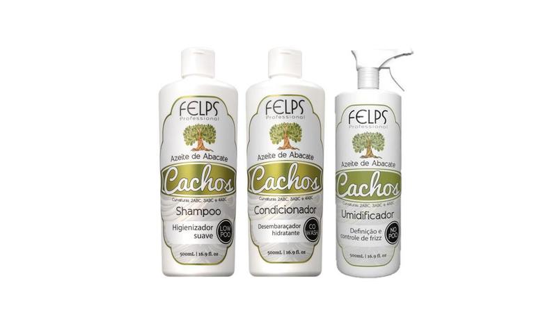 Imagem de Shampoo + Condicionador + Umidificador De Cachos - Felps