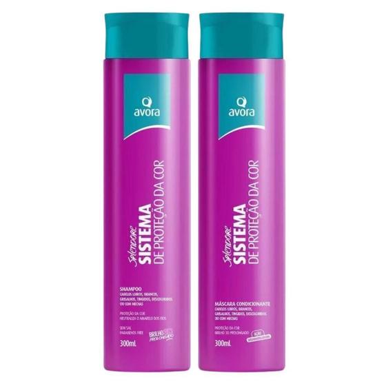 Imagem de Shampoo + Condicionante Avora Sistema Proteção Da Cor 300Ml