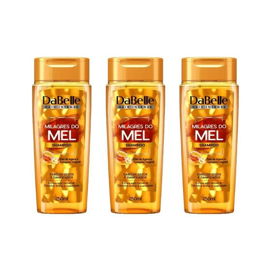 Imagem de Shampoo Dabelle Milagres Do Mel 250Ml - Kit C/3Un