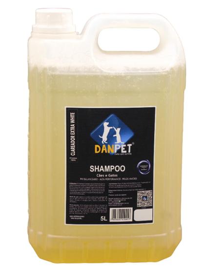 Imagem de Shampoo danpet clareador extra white 5 litros