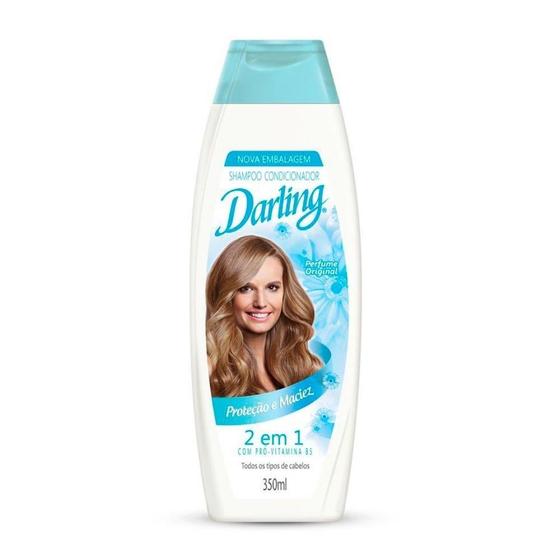 Imagem de Shampoo Darling 2 Em 1 Todos os Tipos de Cabelos 350ml Embalagem c/ 6 unidades