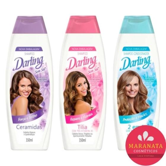 Imagem de Shampoo Darling 300ml: Cabelos Limpos e Saudáveis