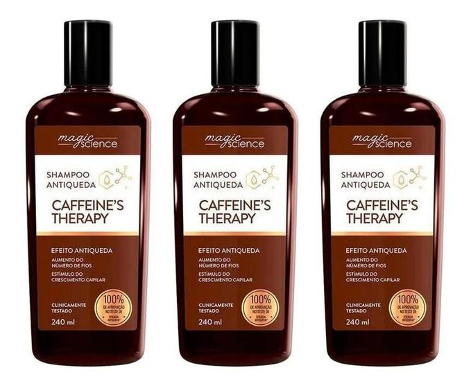 Imagem de Shampoo De Café - Magic Science 3 Unidades 240Ml/Cada