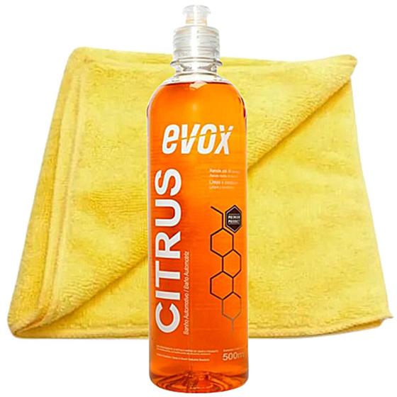 Imagem de Shampoo de carro Lavagem Citrus Toalha microfibra 40x60 cm