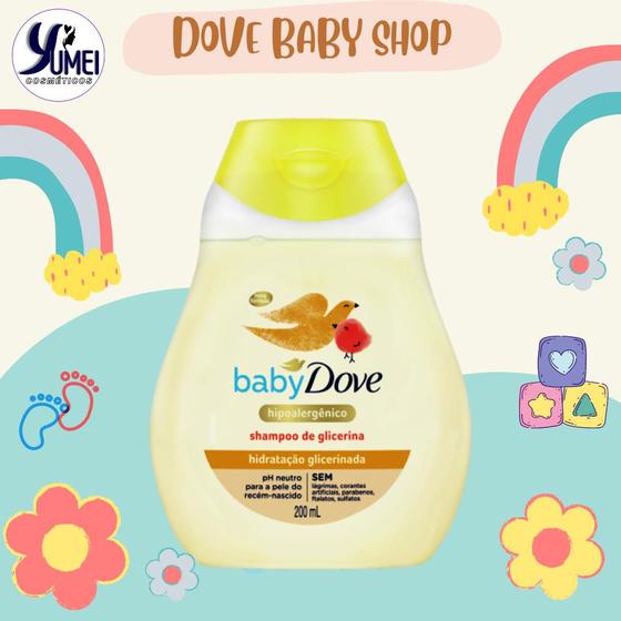 Shampoo de Glicerina Baby Dove 200ML Hidratação Glicerinada UNILEVER