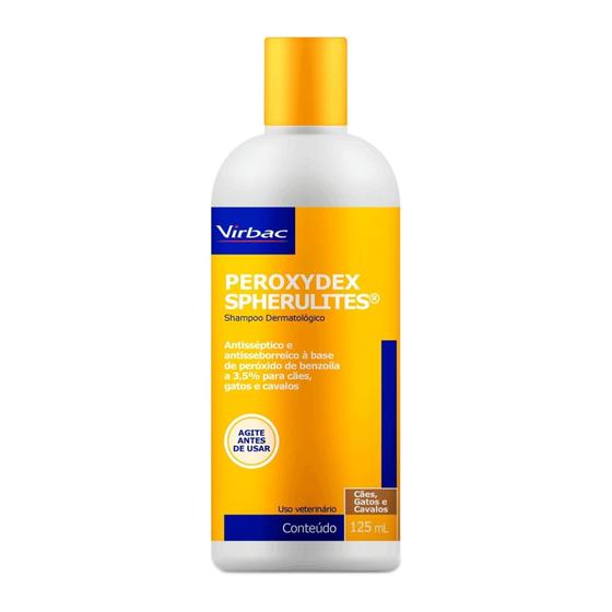 Imagem de Shampoo Dermatológico Virbac Peroxydex Spherulites para Cães e Gatos 125ml