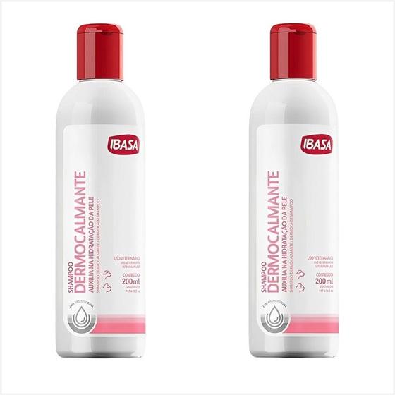 Imagem de Shampoo Dermocalmante 200ml - Ibasa - 2 Unidades