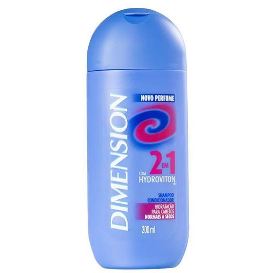Shampoo Dimension 2Em1 Normal A Seco 200Ml Unilever Shampoo a Seco