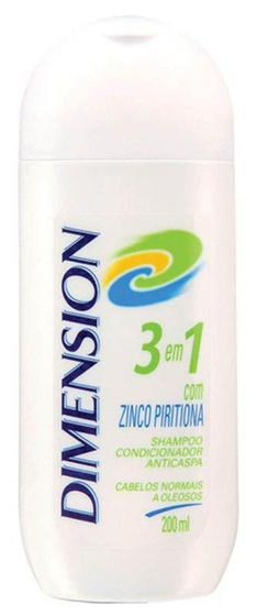 Imagem de Shampoo dimension 3 em 1 com zinco piritona 200ml - unilever