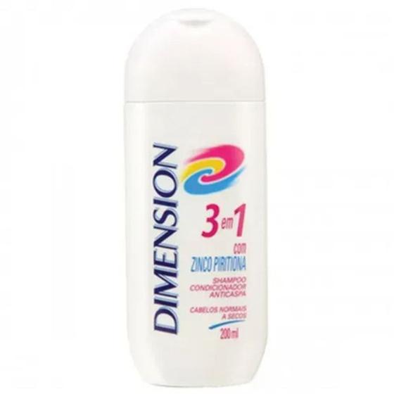 Shampoo Dimension 3 Em 1 Seco 200ml UNILEVER Shampoo Magazine Luiza