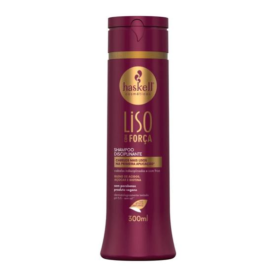 Imagem de Shampoo Disciplinante Haskell Liso com Força 300ml
