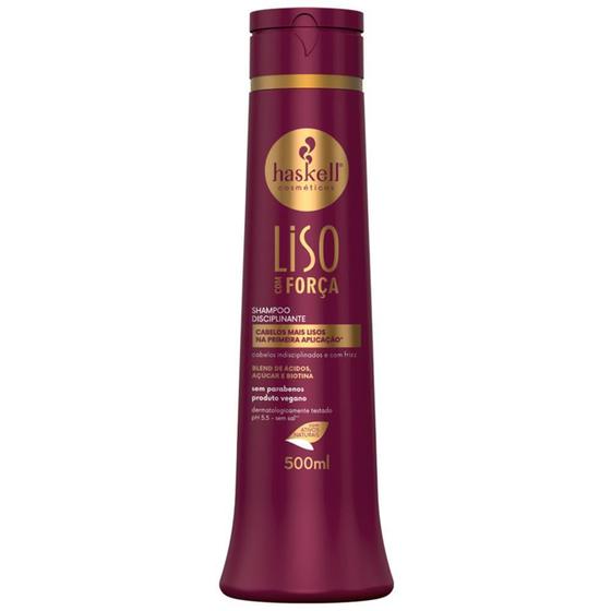 Imagem de Shampoo Disciplinante Haskell Liso Com Força 500Ml