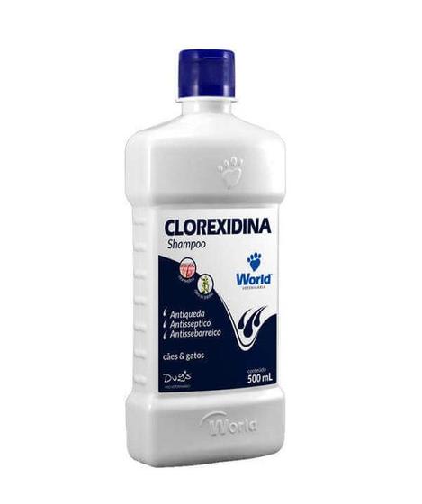 Imagem de Shampoo Dugs Clorexidina 2 Unidades Seborreia Antisséptico 500Ml Word Vet