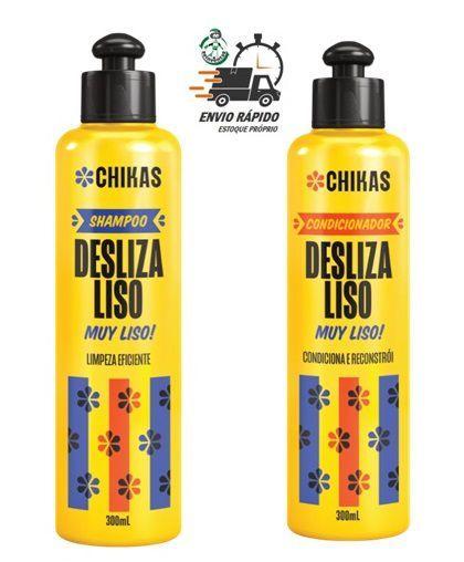 Shampoo e Cond 300ml Desliza Liso Chikas Liso Duradouro Shampoo e Cond 300ml Desliza Liso Chikas Liso Duradouro
