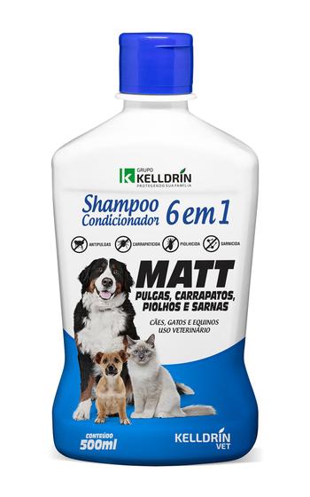 Imagem de Shampoo E Cond Anti Pulgas Carrapatos Sarna Matt Cães Gatos  Kelldrin