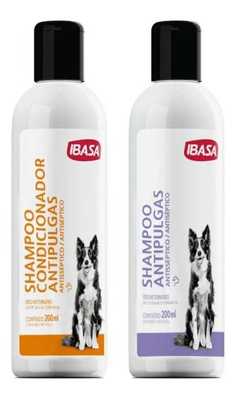 Imagem de Shampoo E Condicionador Antipulgas Cães 200ml Ibasa