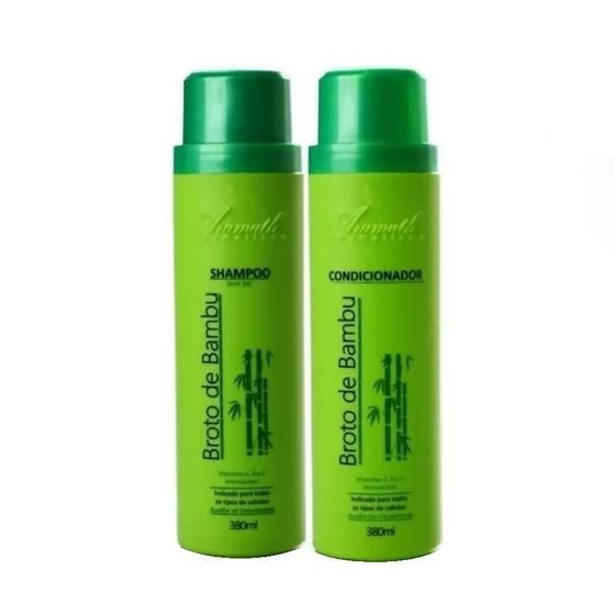 Imagem de Shampoo E Condicionador Aramath Broto De Bambu (2X380Ml)