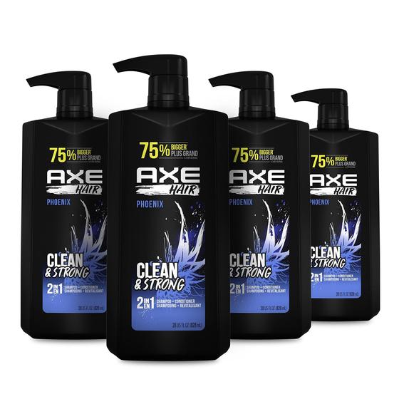 Imagem de Shampoo e Condicionador AXE Phoenix 2 em 1 - 828ml (Kit com 4)