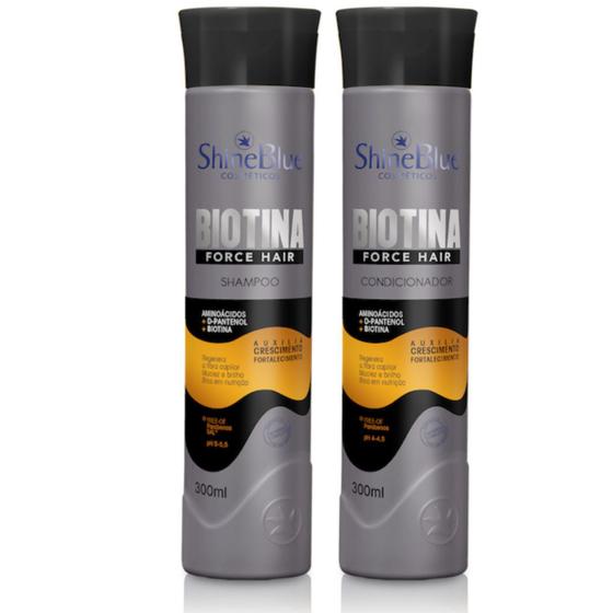 Imagem de Shampoo E Condicionador Biotina Fortalecimento Shine 300ml