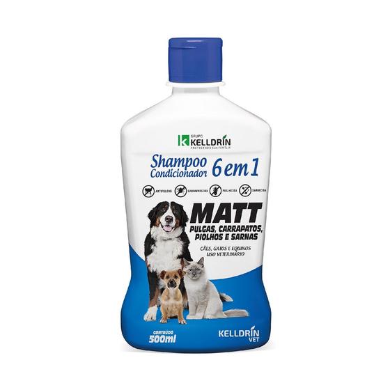 Shampoo e Condicionador Cachorro e Gato 61 Kelldrin Matt Antipulgas Carrapatos Piolhos e Sarna 500 ml Menor preço em Shampoo e Condicionador Cachorro e Gato 61 Kelldrin Matt Antipulgas Carrapatos Piolhos e Sarna 500 ml