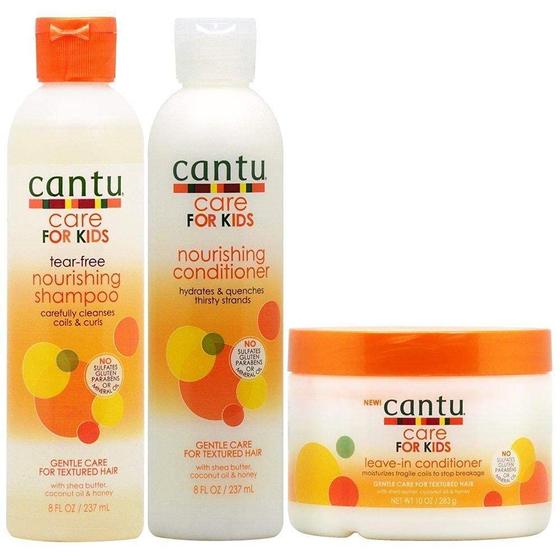 Imagem de Shampoo e Condicionador Cantu para Crianças - Kit com Leave-in