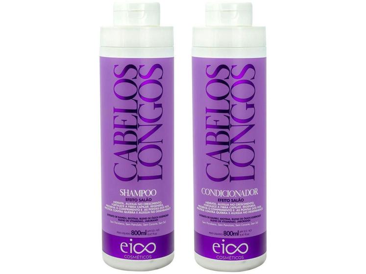 Imagem de Shampoo e Condicionador Eico Cabelos Longos - Eico 800ml Cada
