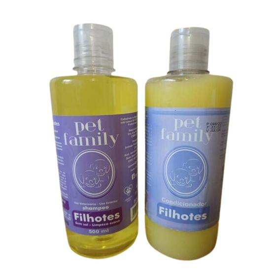 Imagem de Shampoo e Condicionador Filhotes Pet Family 500 ml