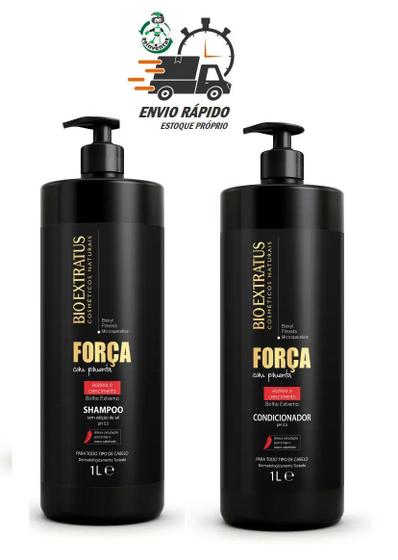 Imagem de Shampoo E Condicionador Força Com Pimenta Bio Extratus 1l