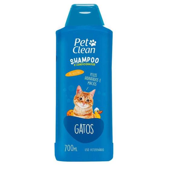 Imagem de Shampoo e Condicionador Gatos - Pet Clean - 700ml